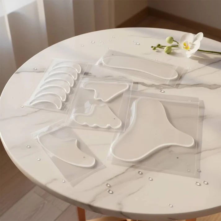 Kit Adesivos Antirrugas para realçar rosto, pescoço e busto - 11 adesivos